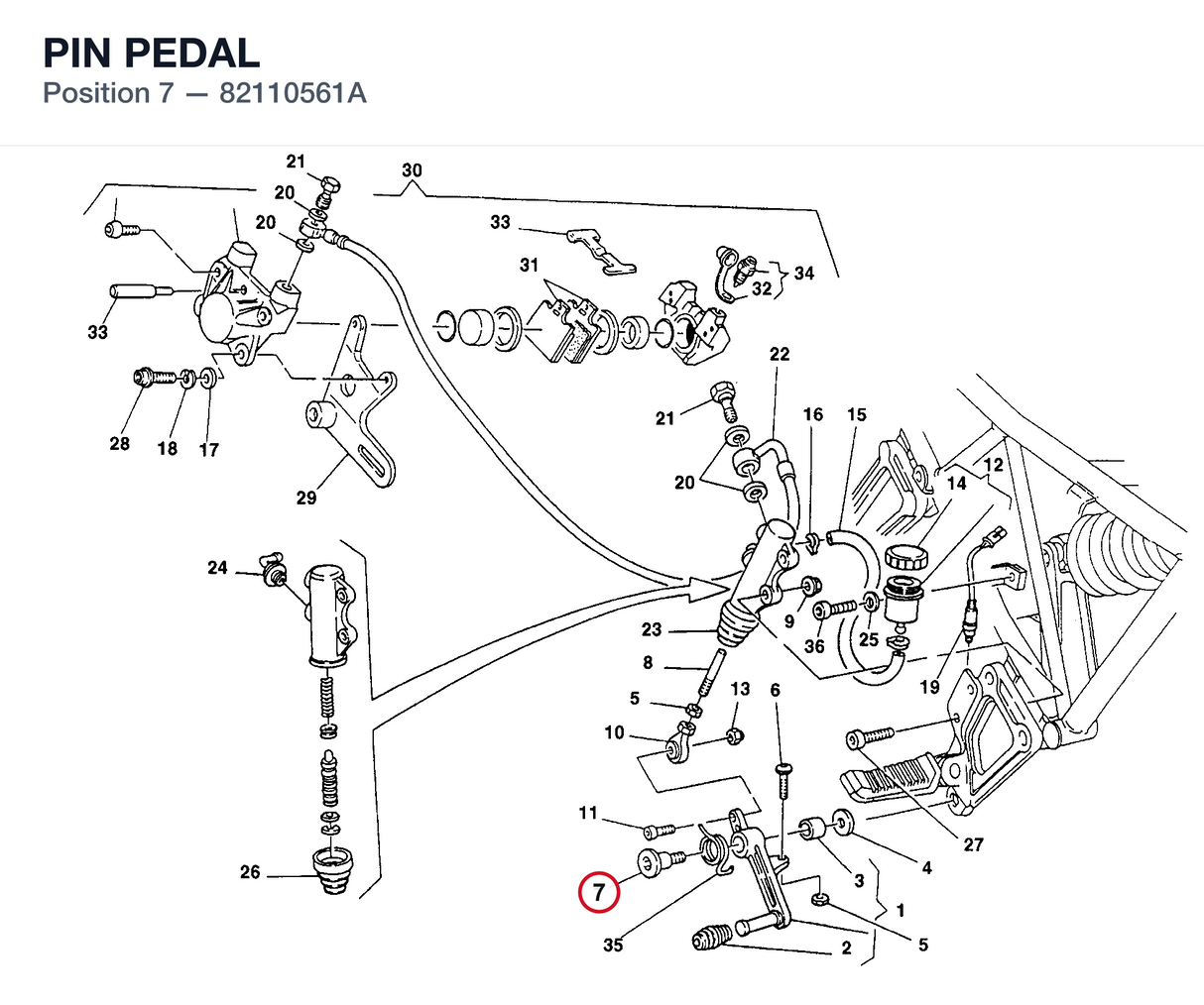 PIN PEDAL