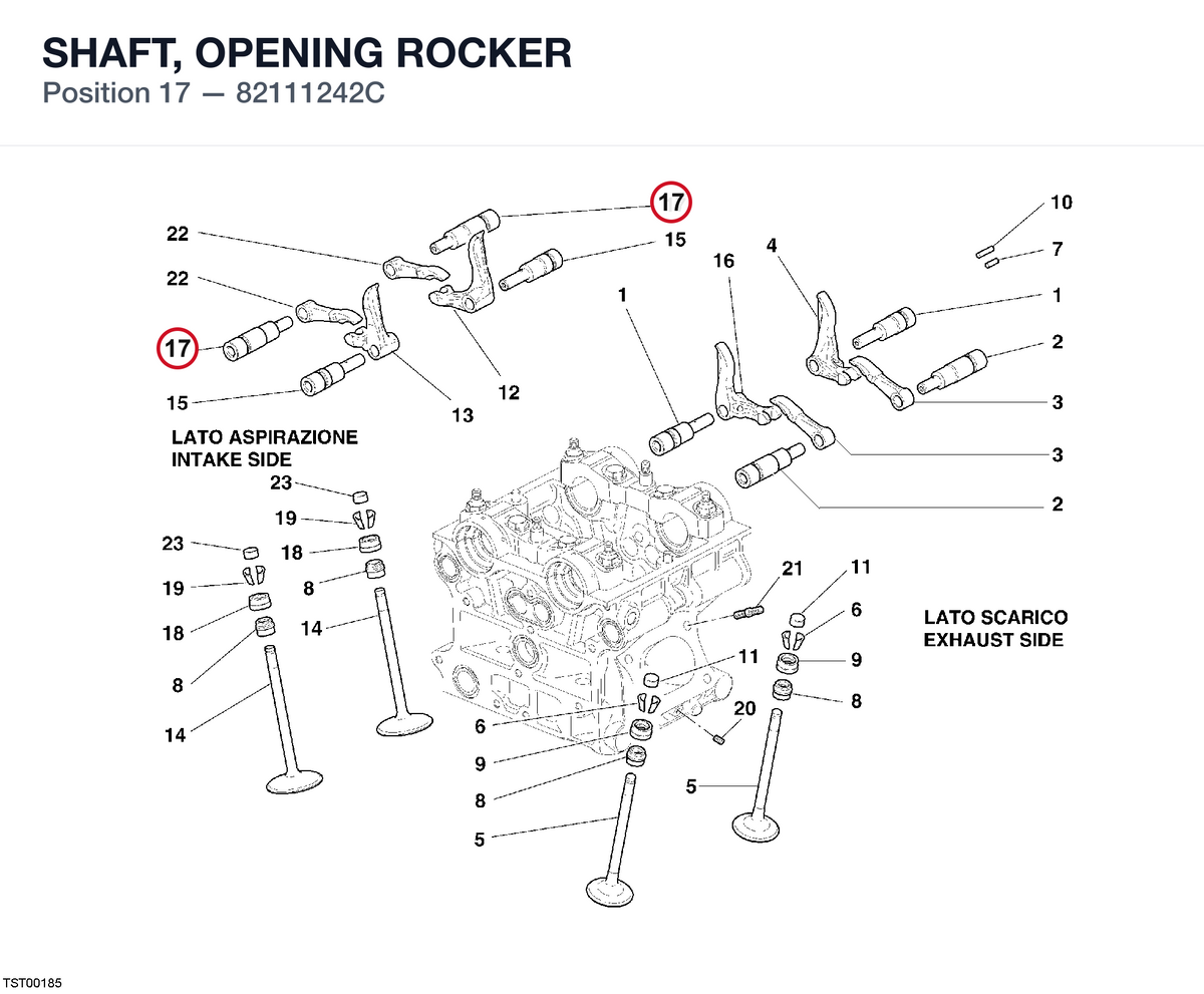 SHAFT, OPENING ROCKER