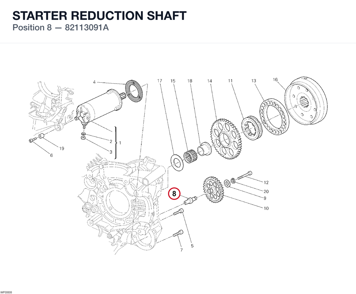 STARTER REDUCTION SHAFT
