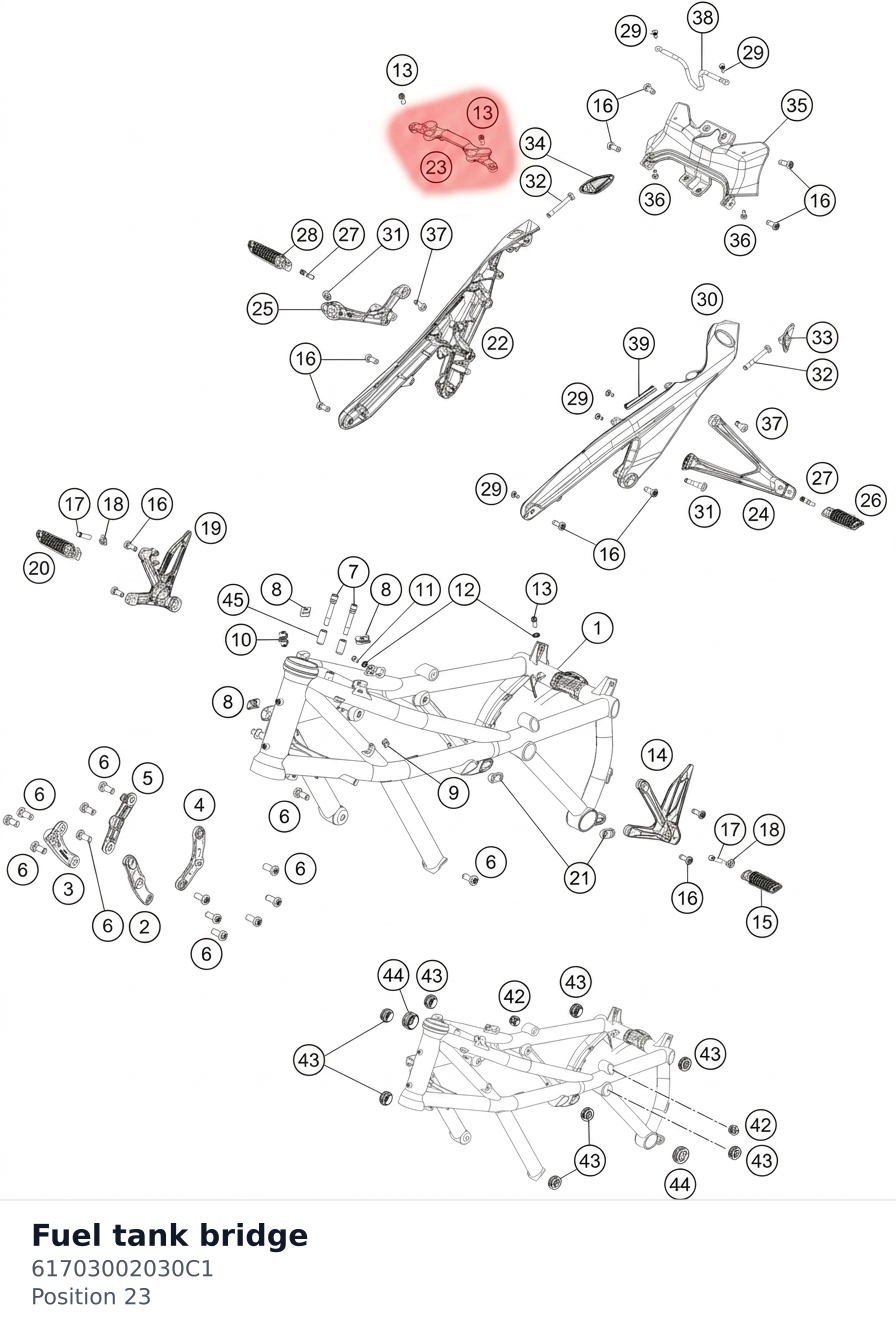 Diagram preview: Fuel tank bridge (61703002030C1)