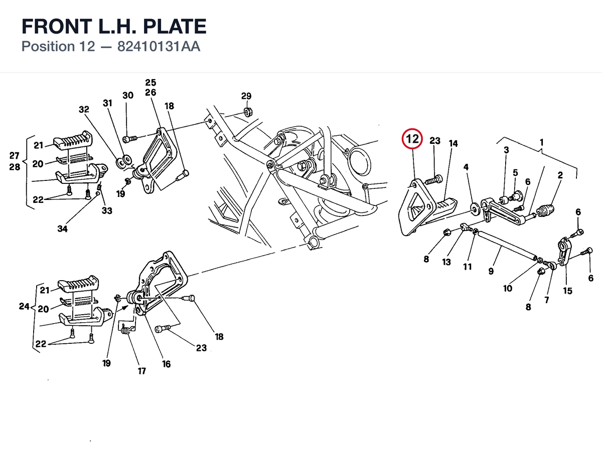 FRONT L.H. PLATE