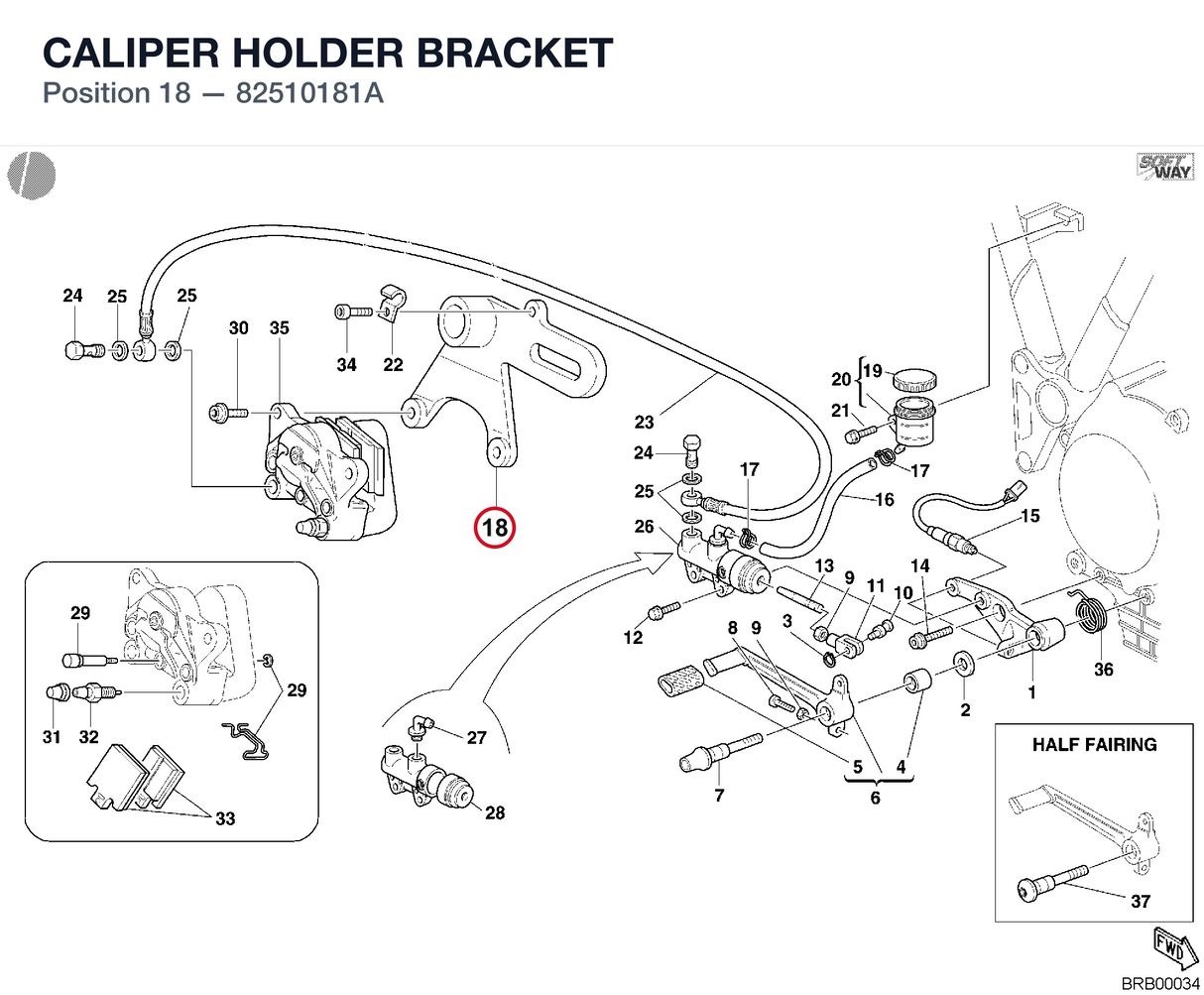 CALIPER HOLDER BRACKET