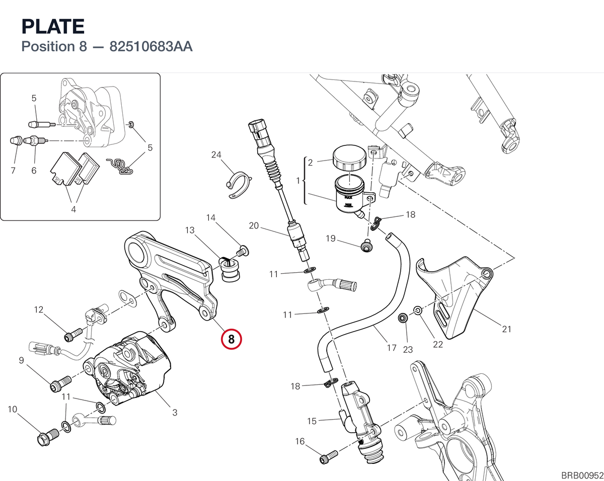PLATE 82510683AA diagram position