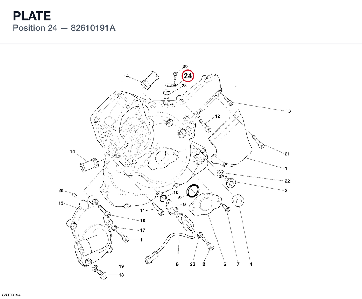 PLATE 82610191A diagram position