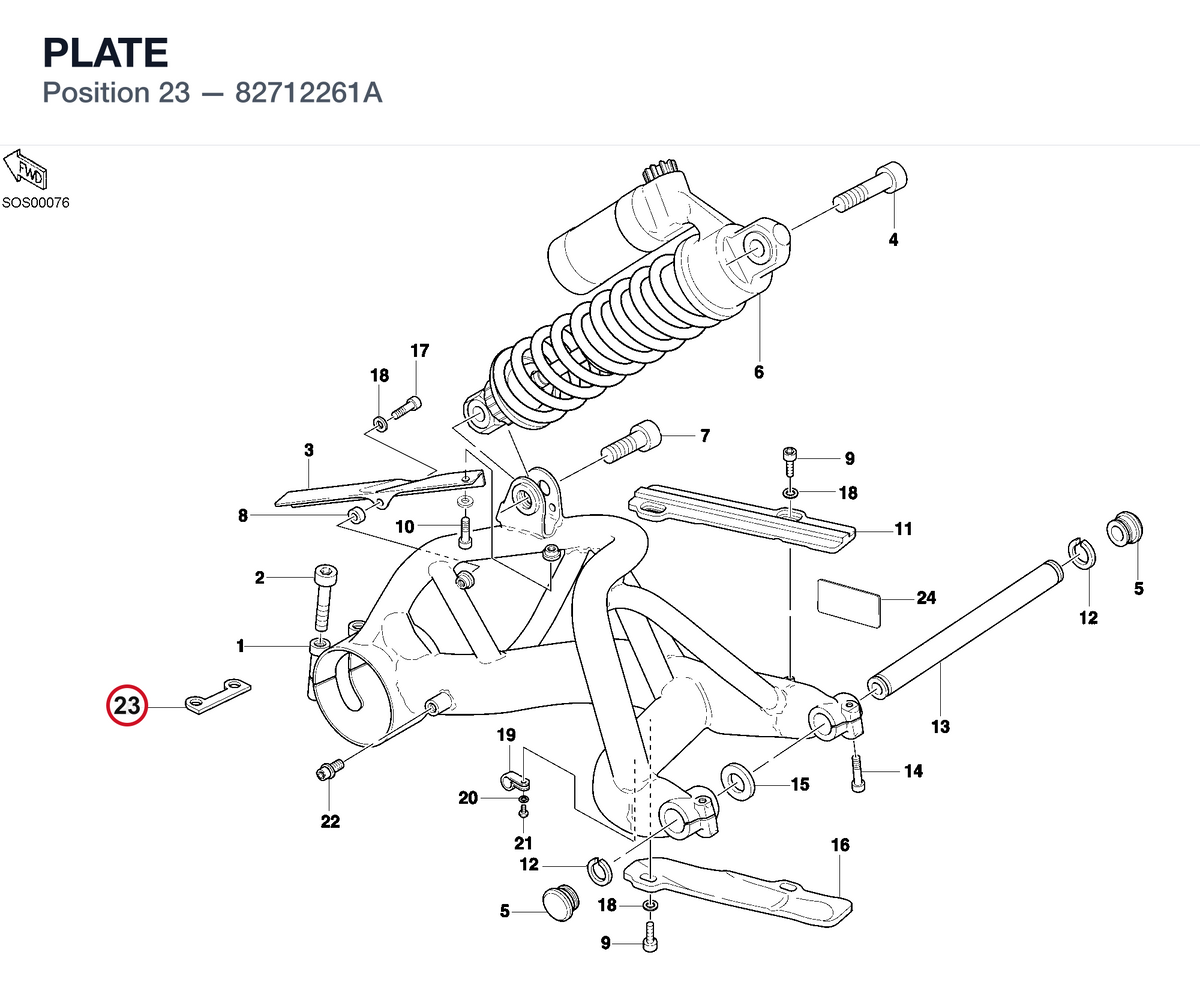 PLATE 82712261A diagram position