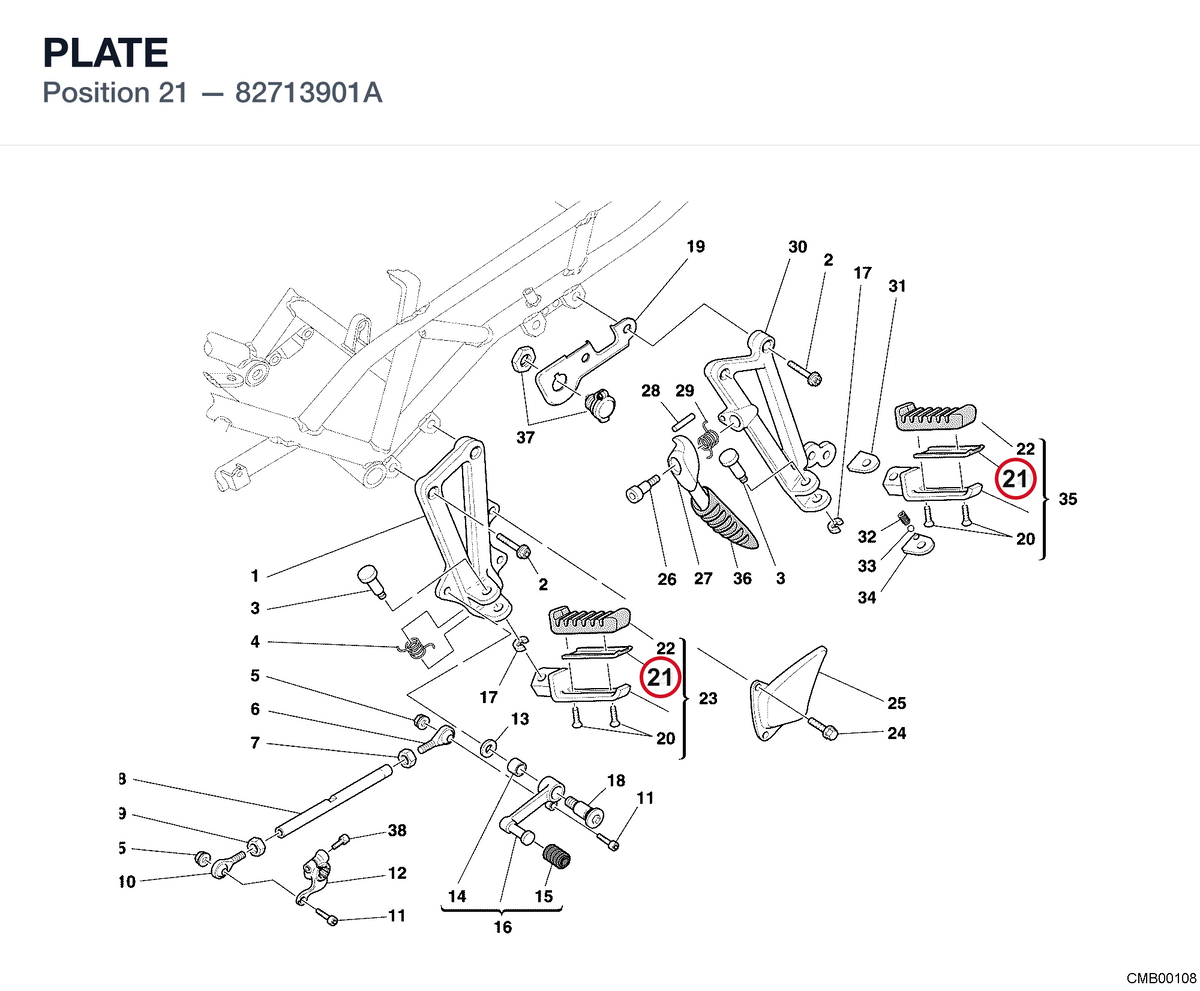 PLATE 82713901A diagram position