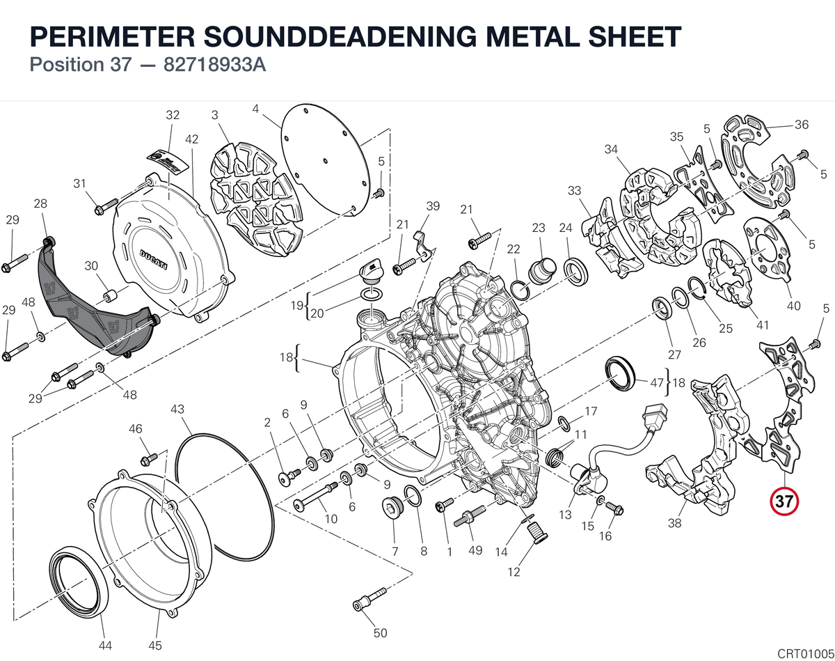 PERIMETER SOUNDDEADENING METAL SHEET 82718933A diagram position