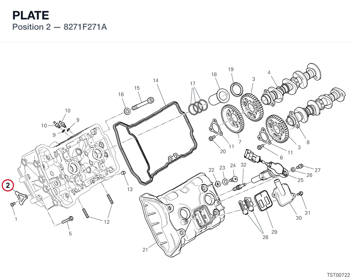 PLATE 8271F271A diagram position
