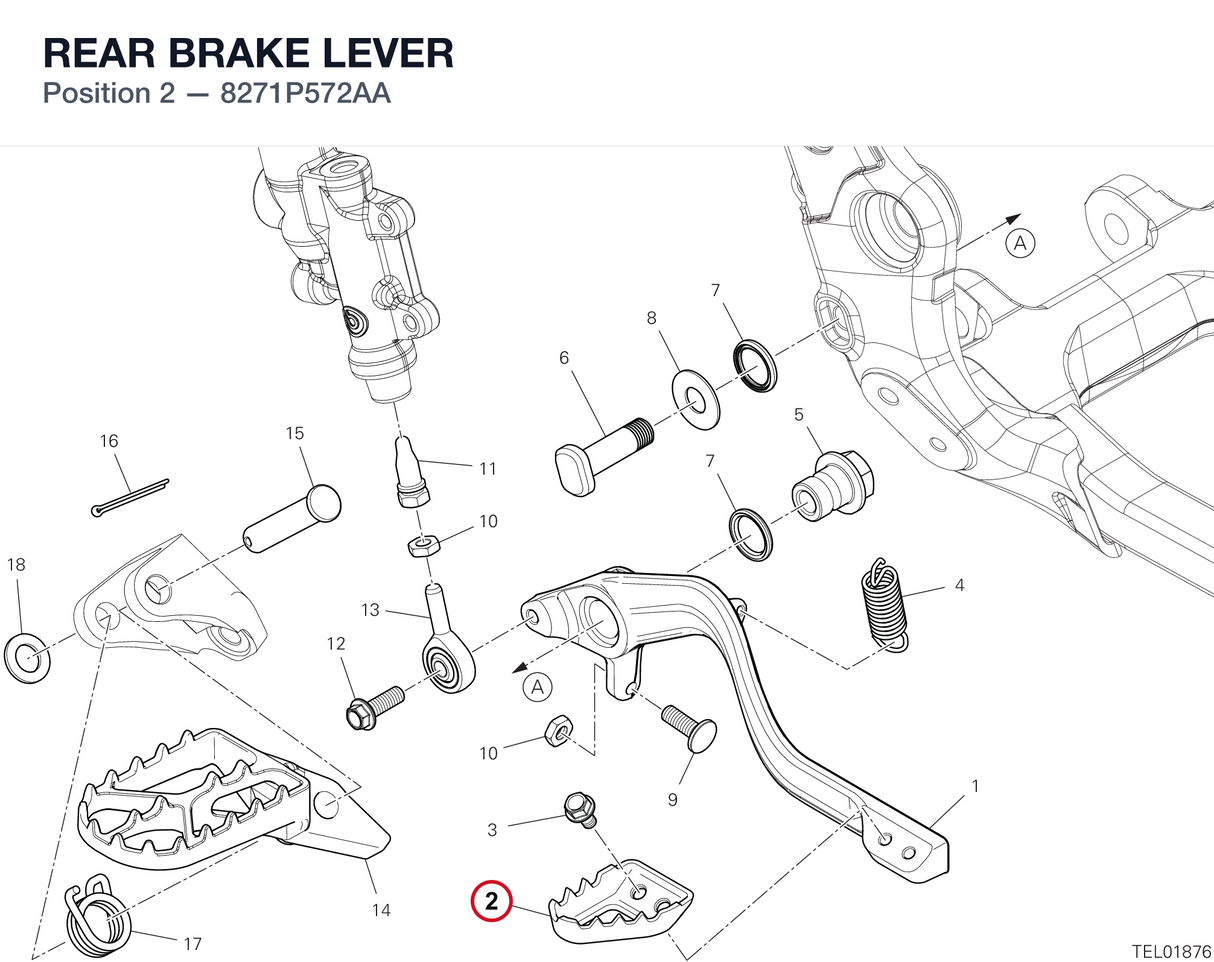 REAR BRAKE LEVER