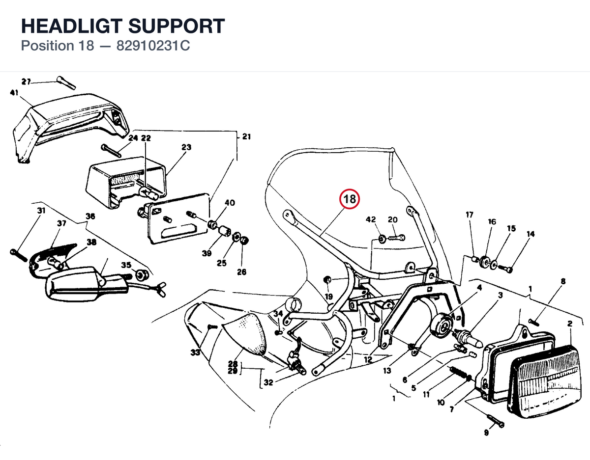 HEADLIGT SUPPORT