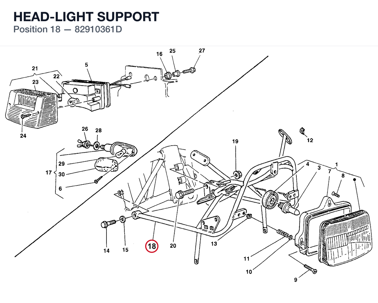 HEAD-LIGHT SUPPORT