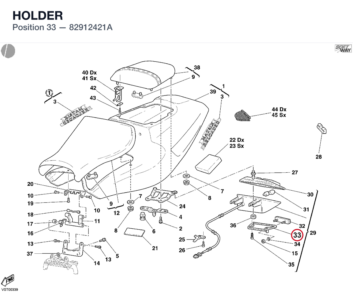 HOLDER 82912421A diagram position