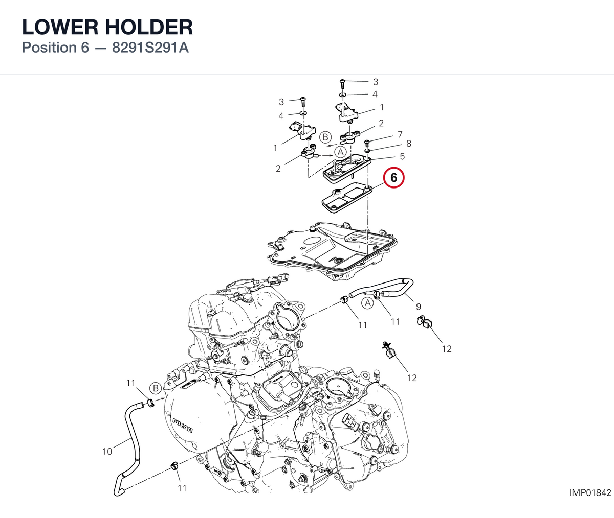 LOWER HOLDER 8291S291A diagram position