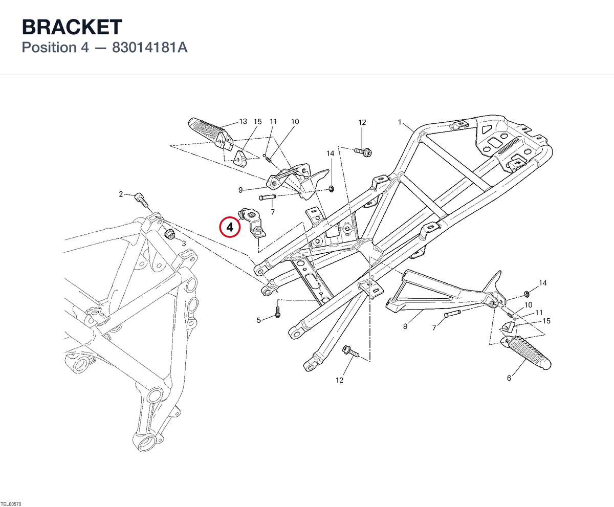 BRACKET 83014181A diagram position