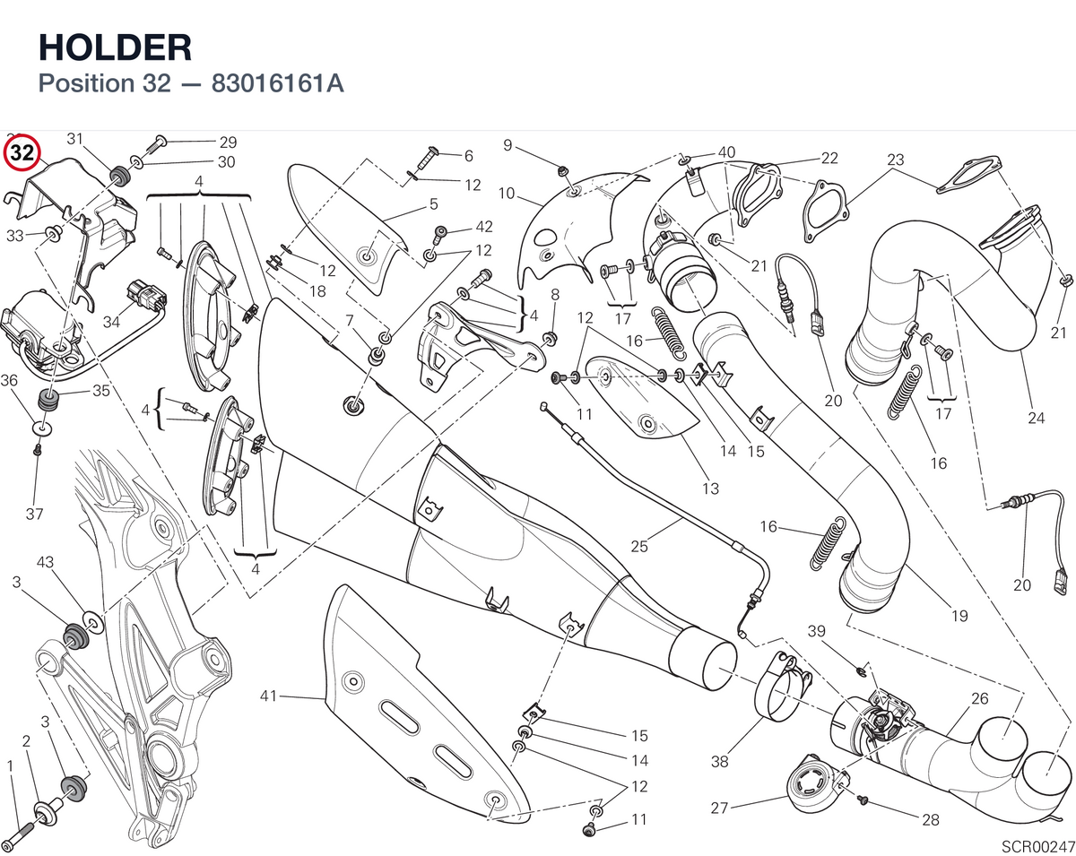 HOLDER 83016161A diagram position