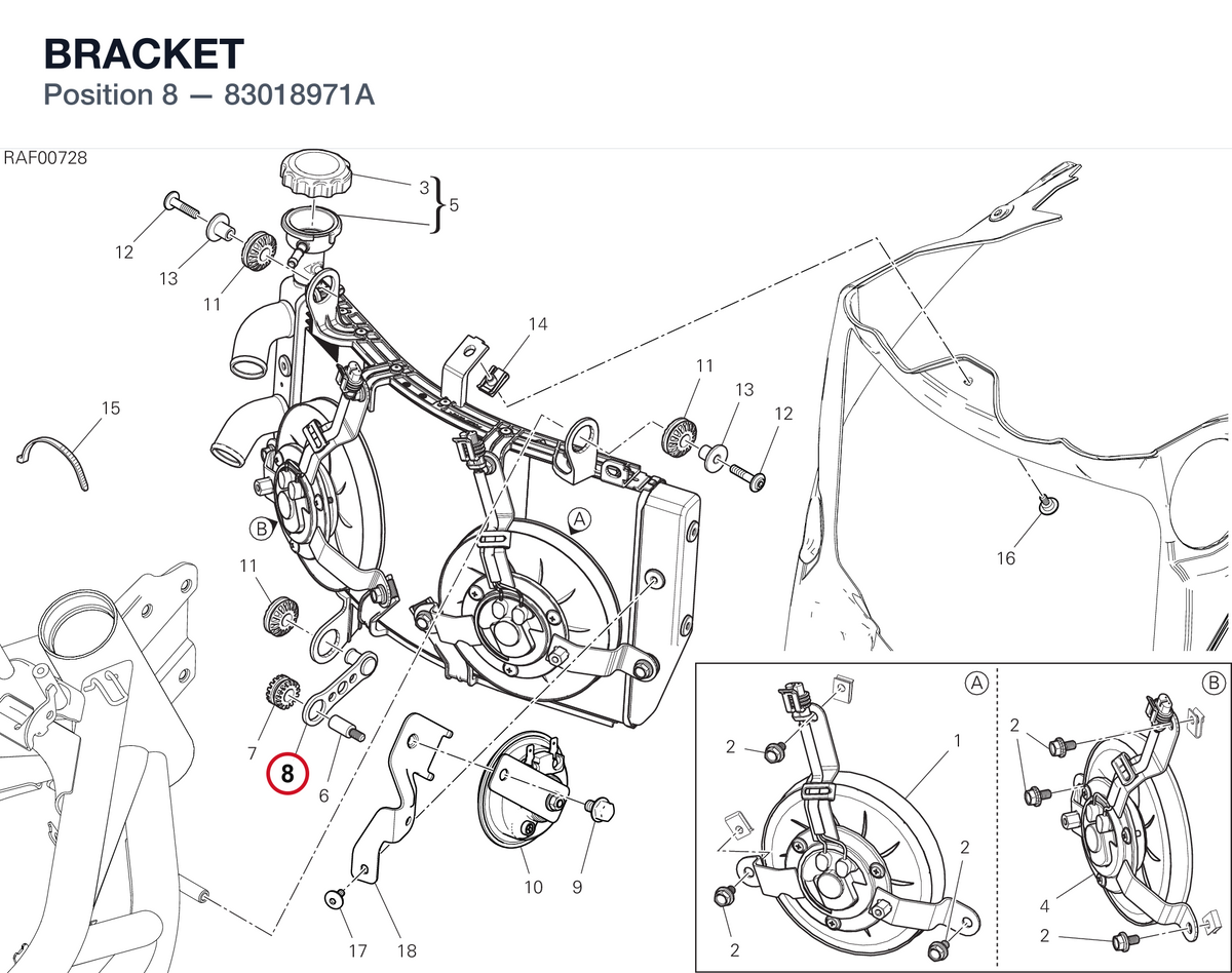 BRACKET 83018971A diagram position