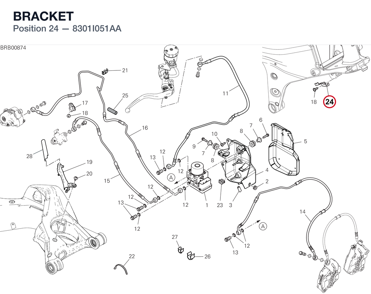 BRACKET 8301I051AA diagram position