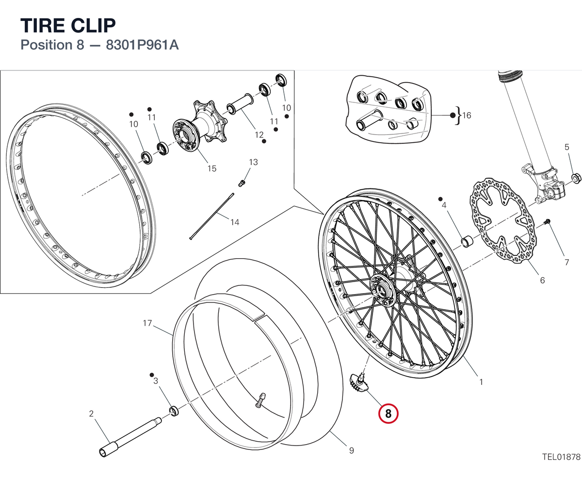 TIRE CLIP 8301P961A diagram position