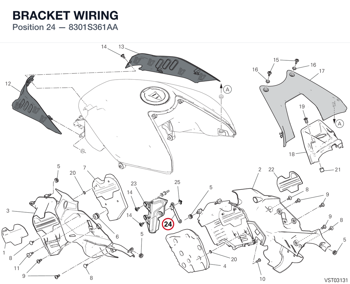 BRACKET WIRING 8301S361AA diagram position