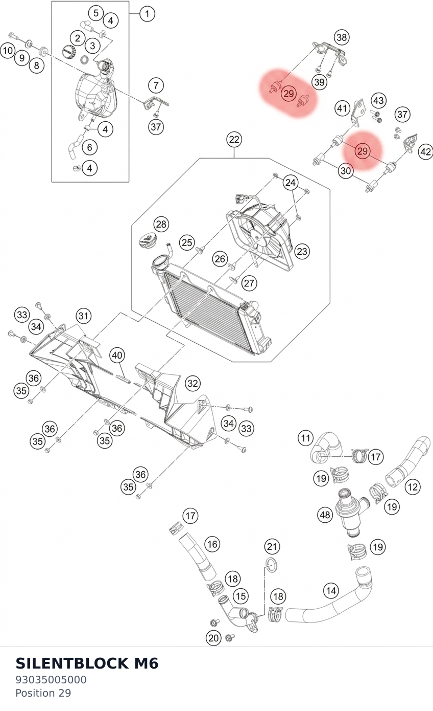 Diagram preview: SILENTBLOCK M6 (93035005000)