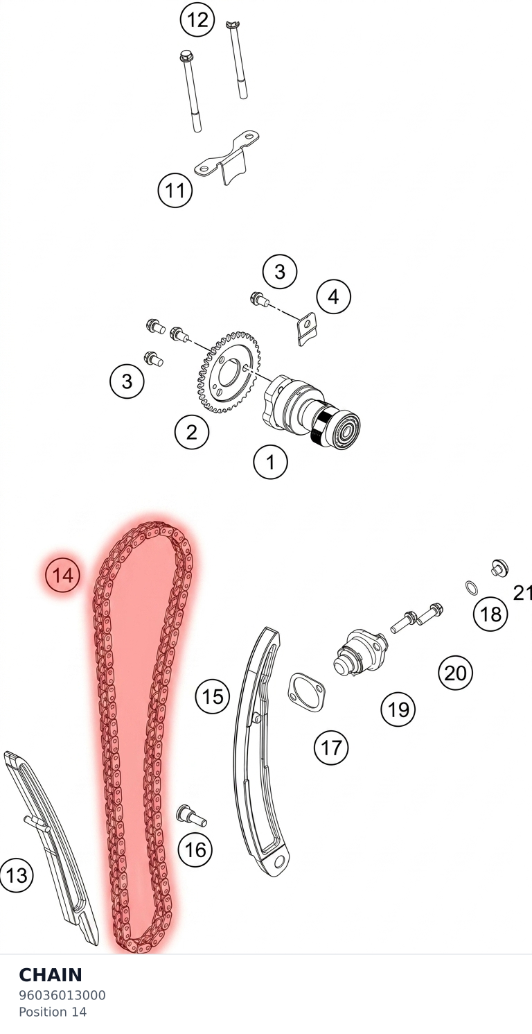 Diagram preview: CHAIN (96036013000)