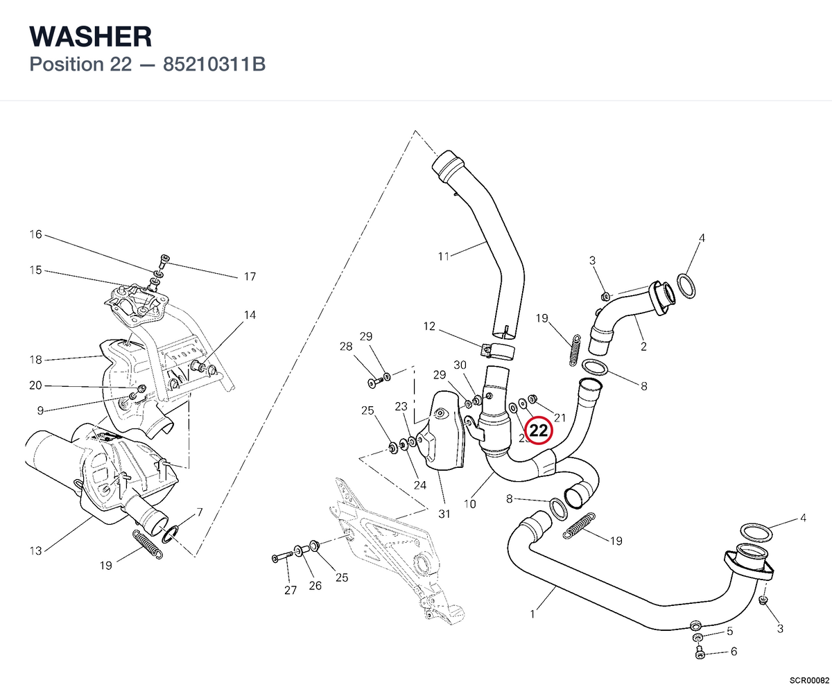 WASHER 85210311B diagram position