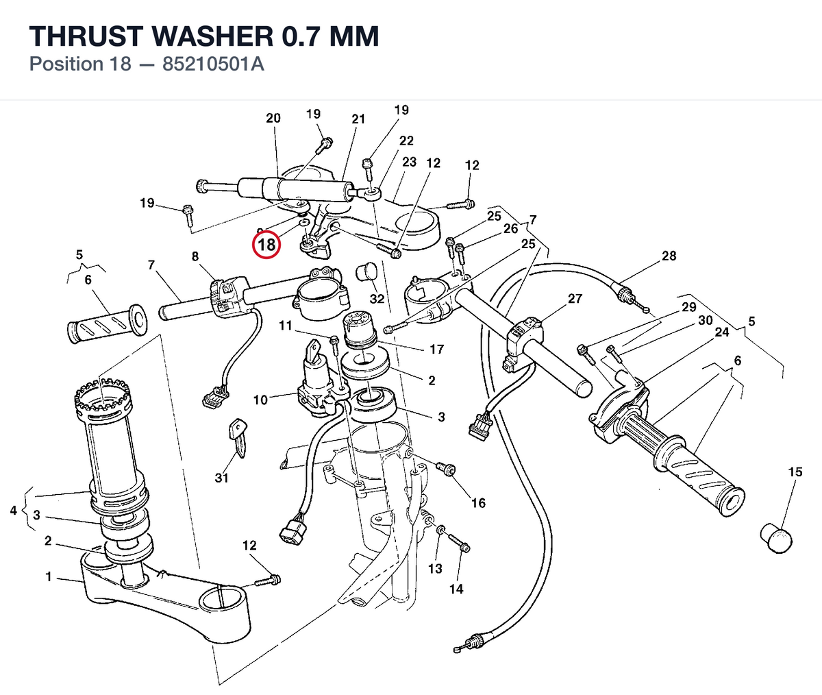 THRUST WASHER 0.7 MM