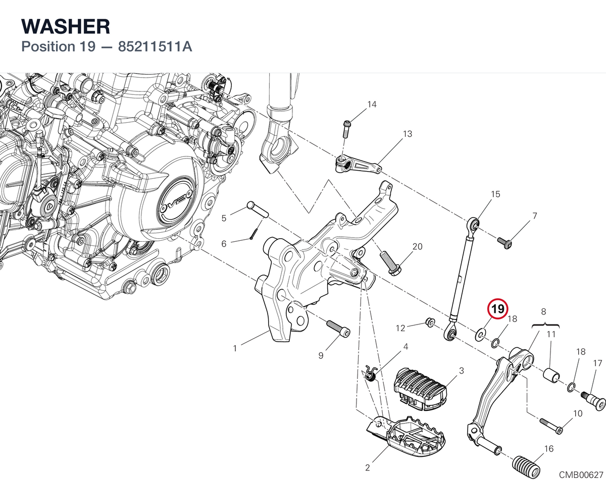 WASHER 85211511A diagram position