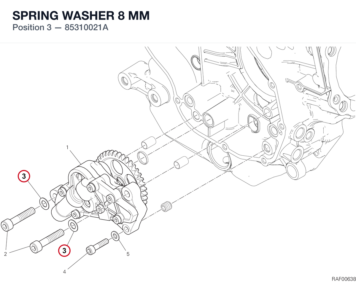 SPRING WASHER 8 MM 85310021A diagram position