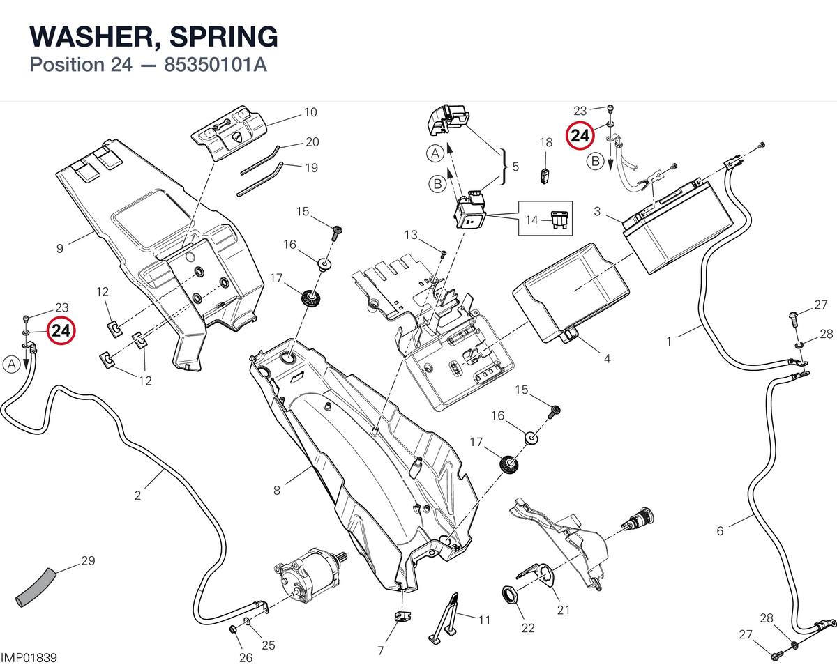 WASHER, SPRING 85350101A diagram position