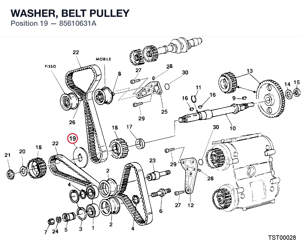WASHER, BELT PULLEY