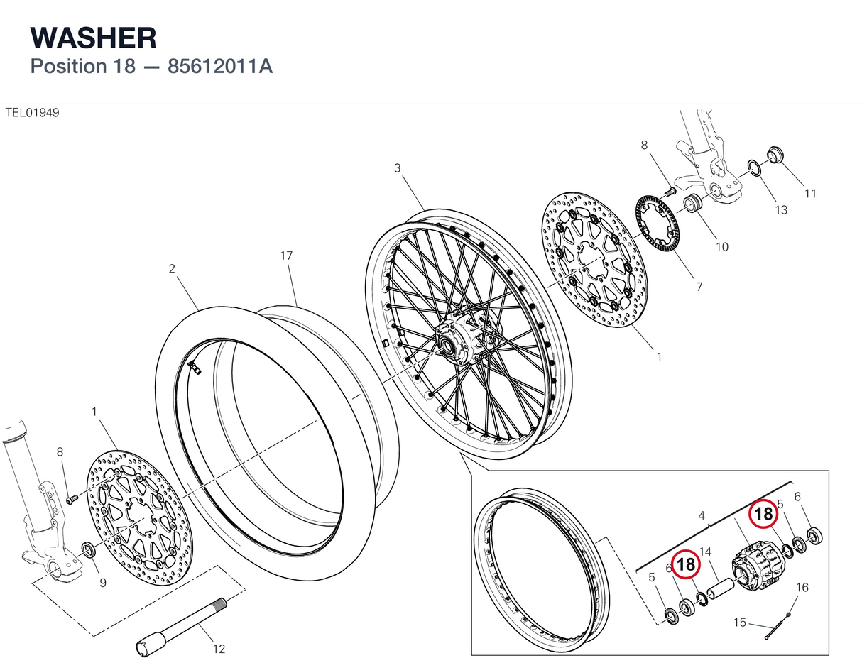 WASHER 85612011A diagram position