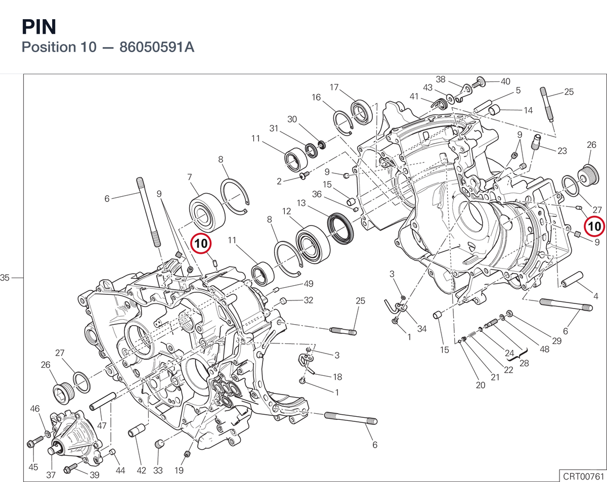 PIN 86050591A diagram position