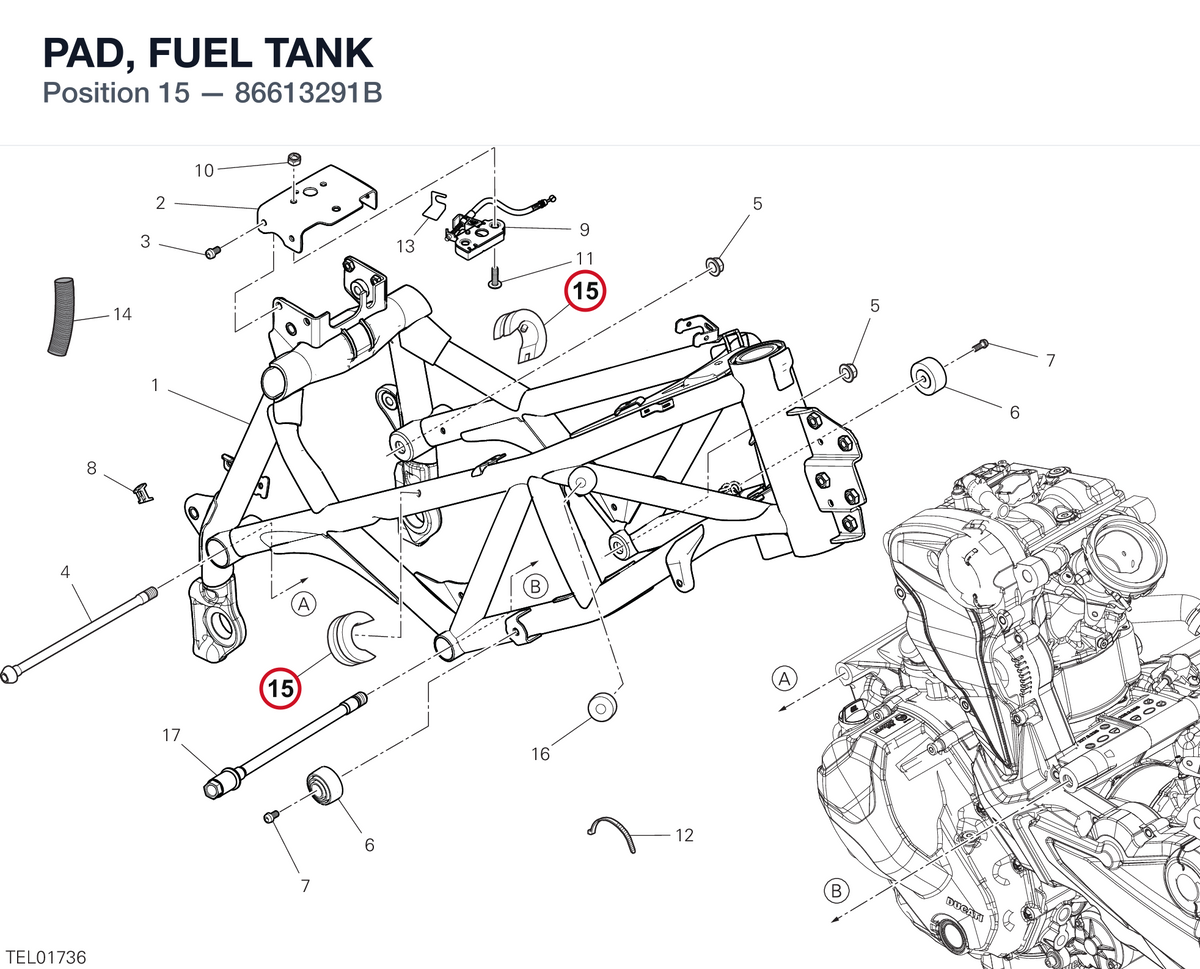 PAD, FUEL TANK 86613291B diagram position
