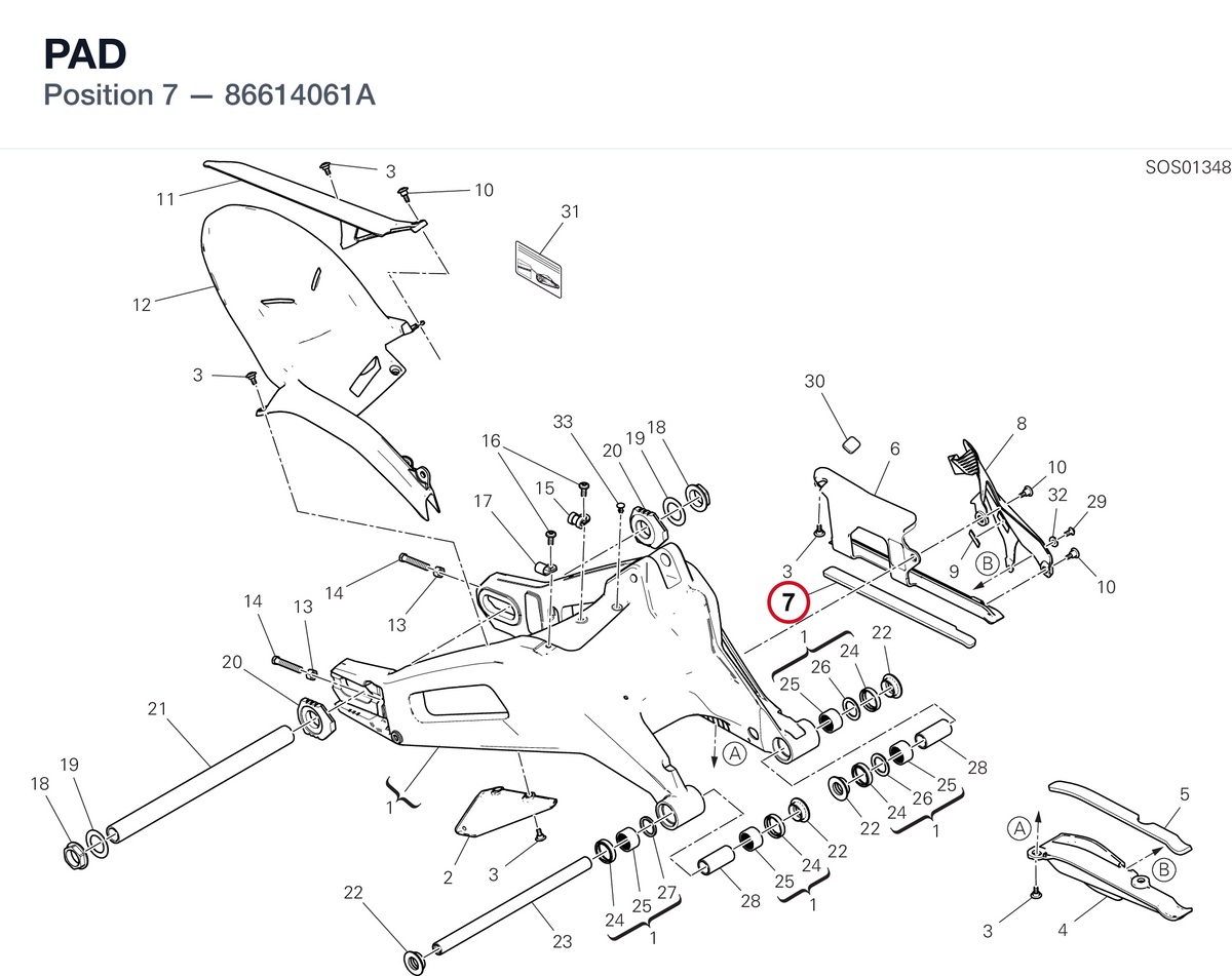 PAD 86614061A diagram position