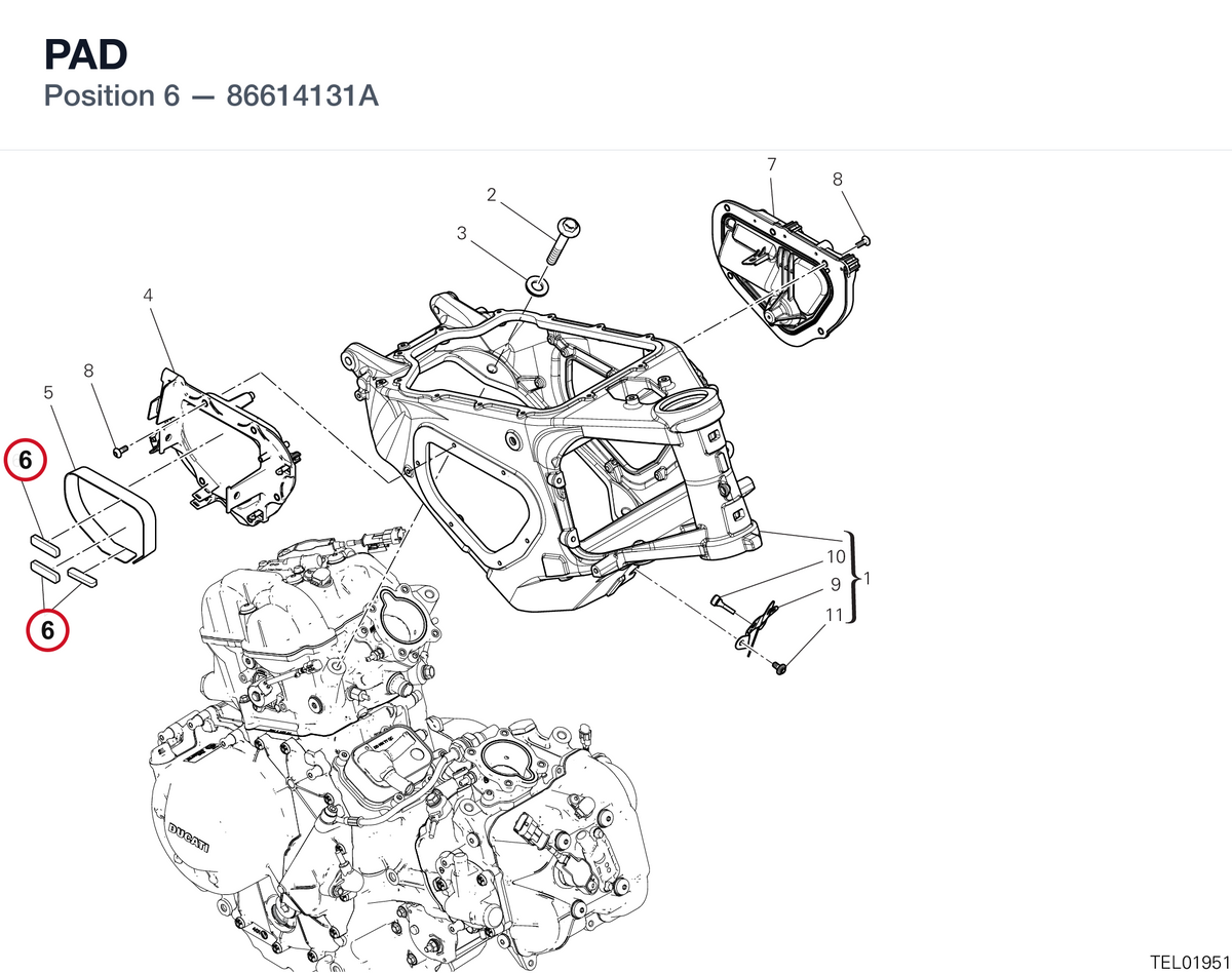 PAD 86614131A diagram position