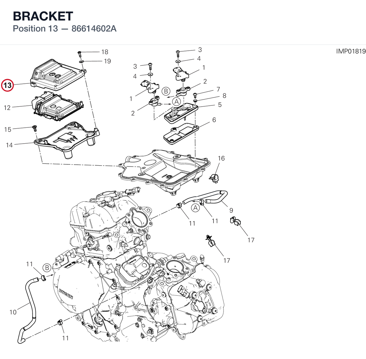 BRACKET 86614602A diagram position