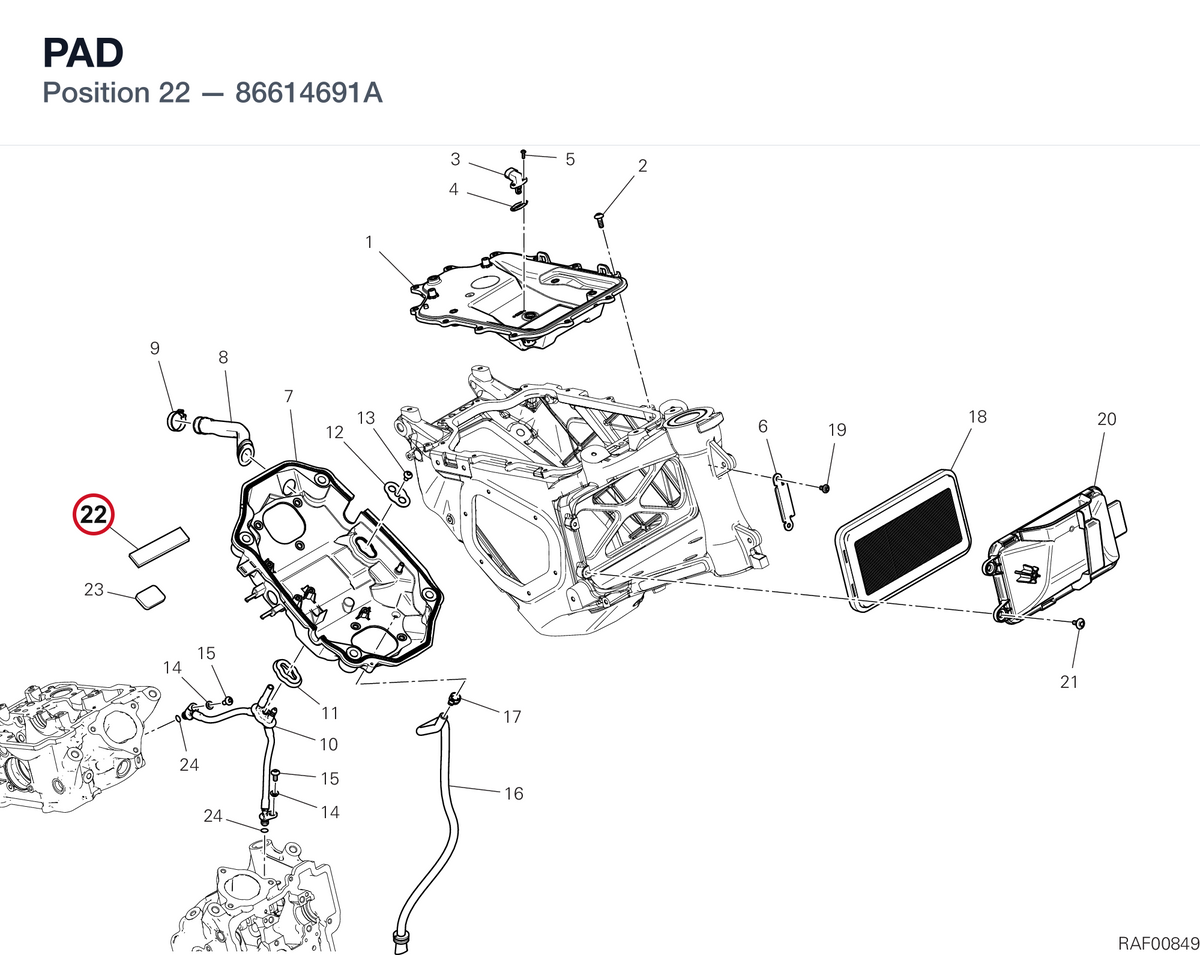PAD 86614691A diagram position