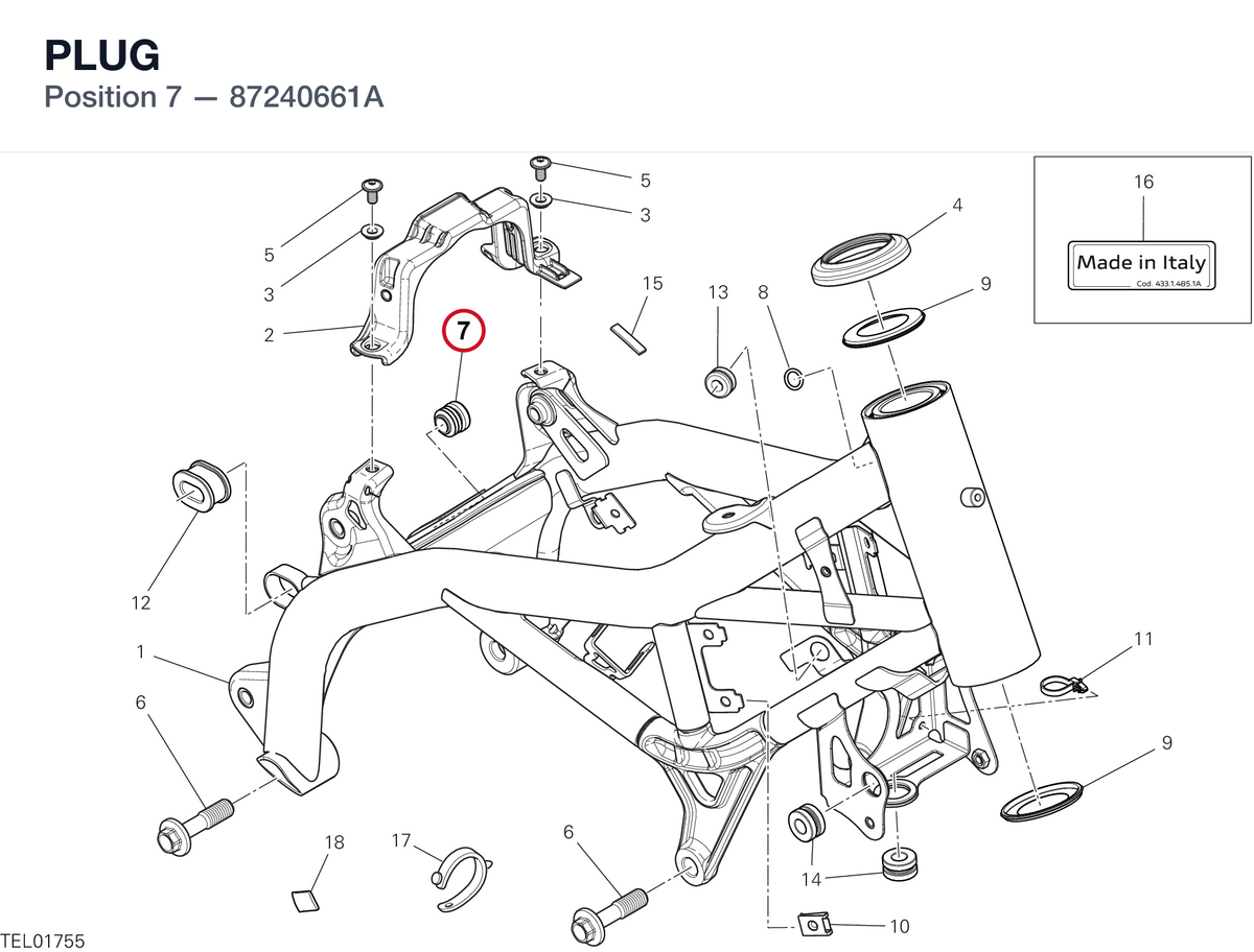 PLUG 87240661A diagram position