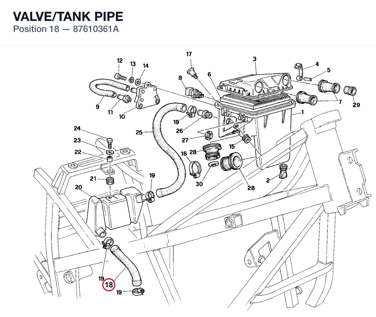 VALVE/TANK PIPE