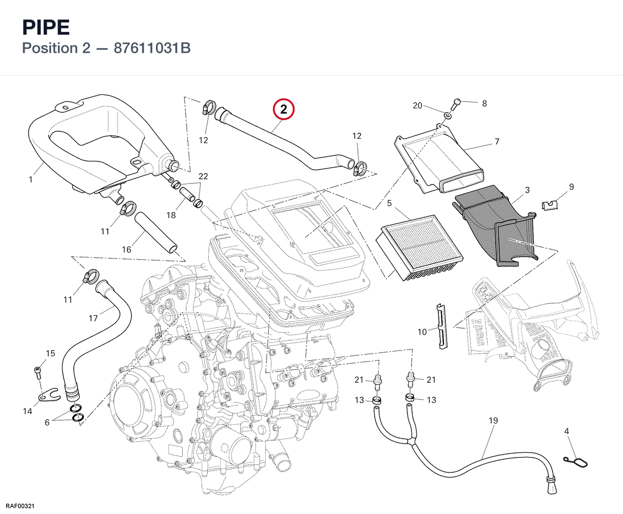 PIPE 87611031B diagram position