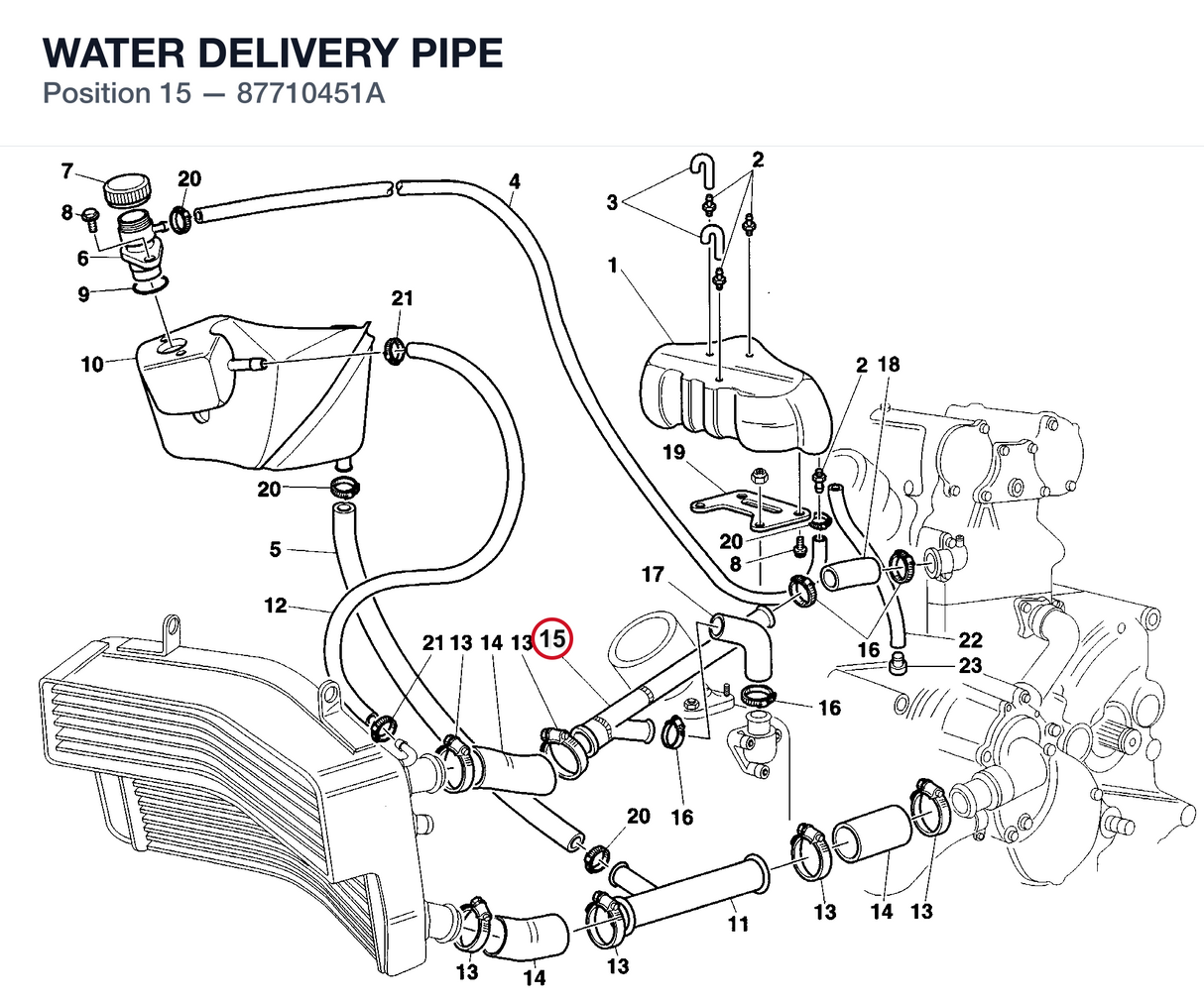 WATER DELIVERY PIPE