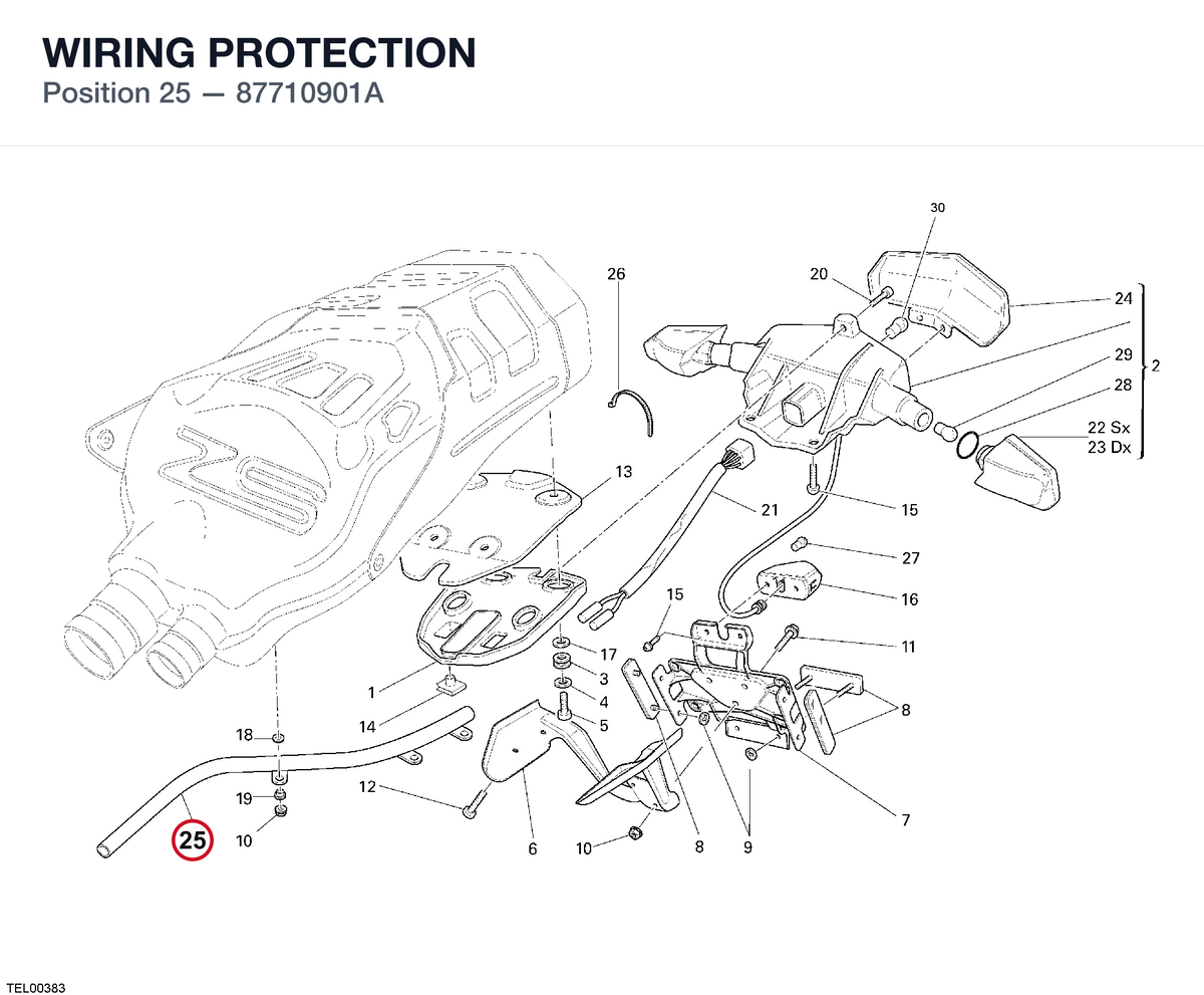WIRING PROTECTION 87710901A diagram position