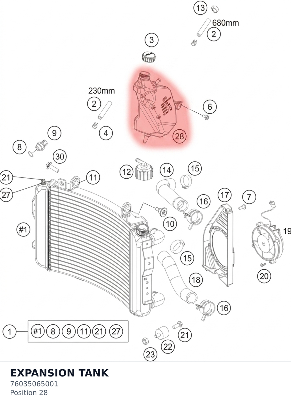 Diagram preview: EXPANSION TANK (76035065001)