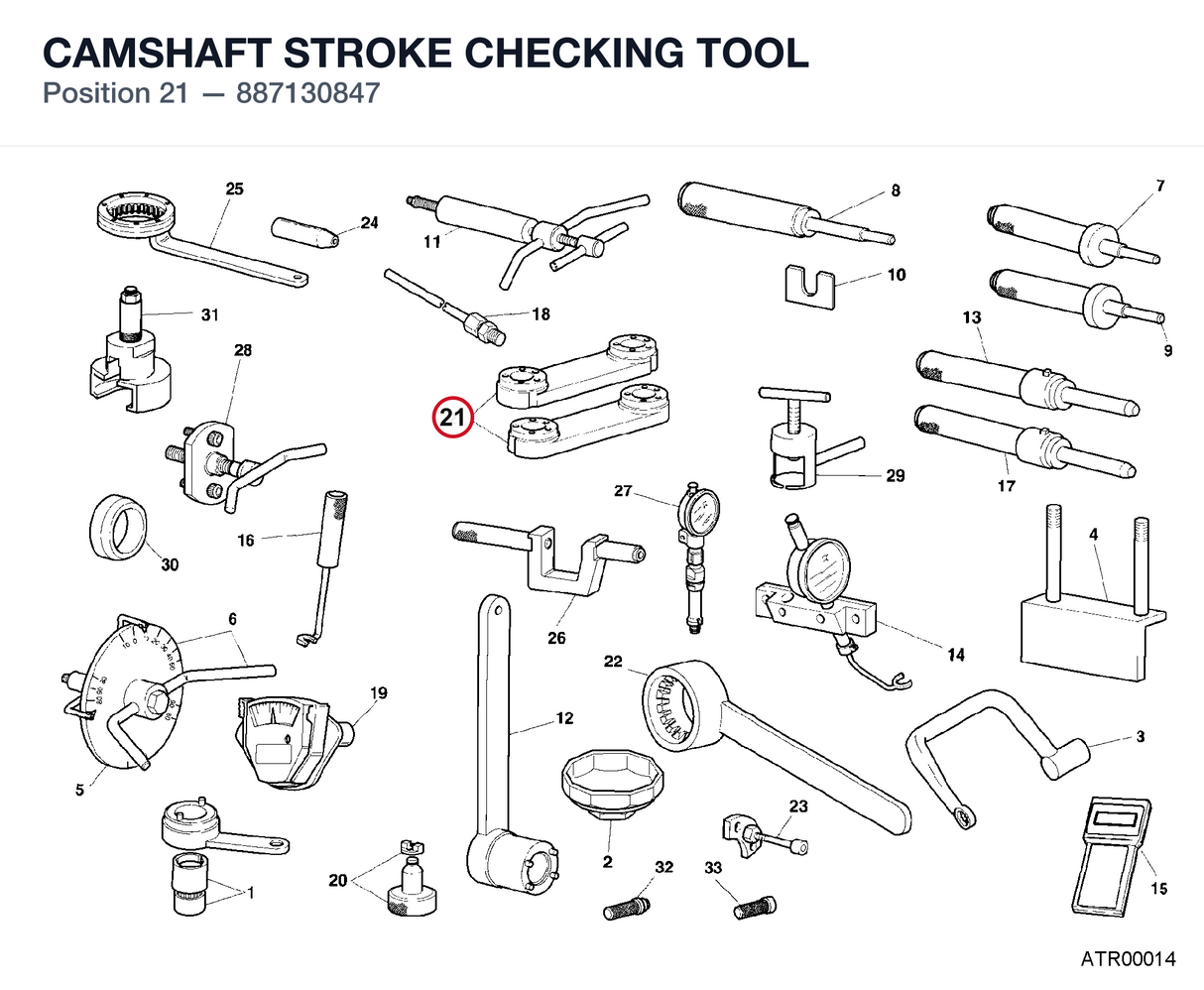 CAMSHAFT STROKE CHECKING TOOL