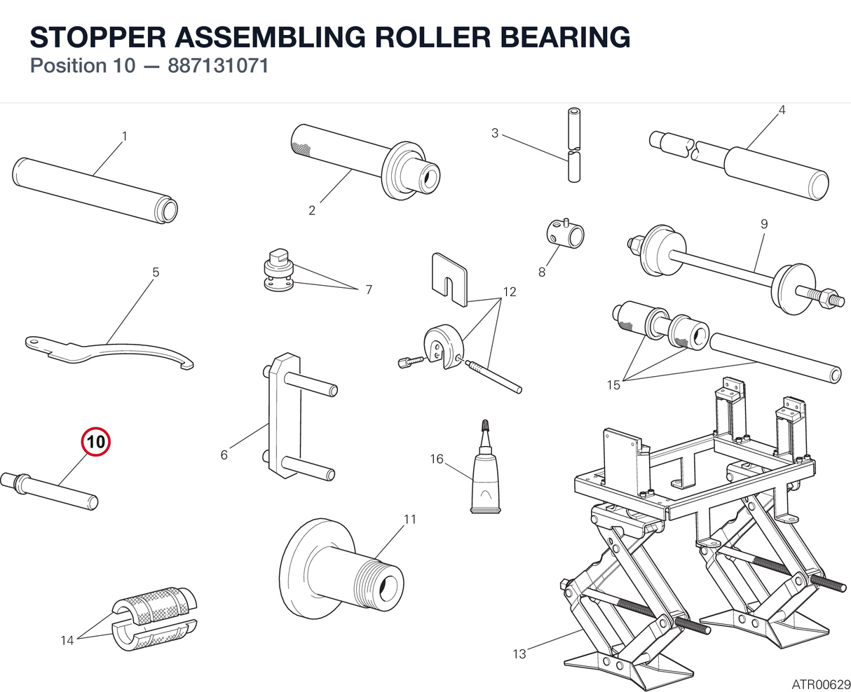 STOPPER ASSEMBLING ROLLER BEARING