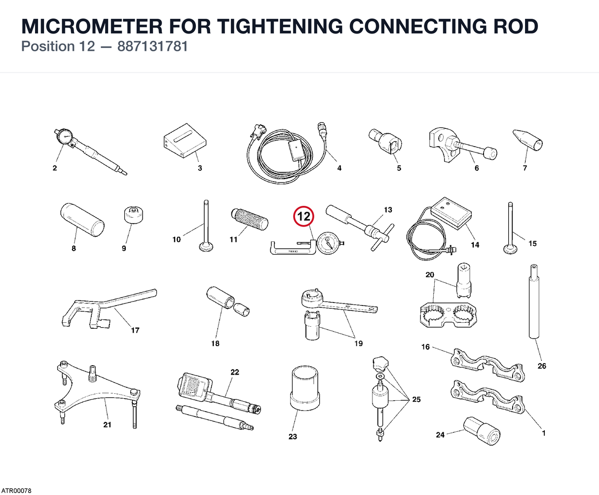 MICROMETER FOR TIGHTENING CONNECTING ROD