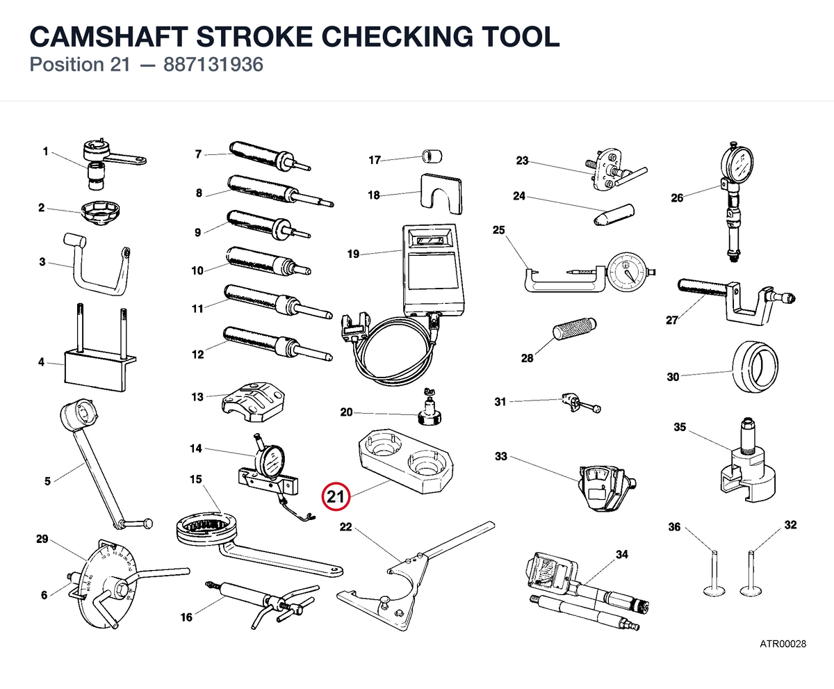 CAMSHAFT STROKE CHECKING TOOL