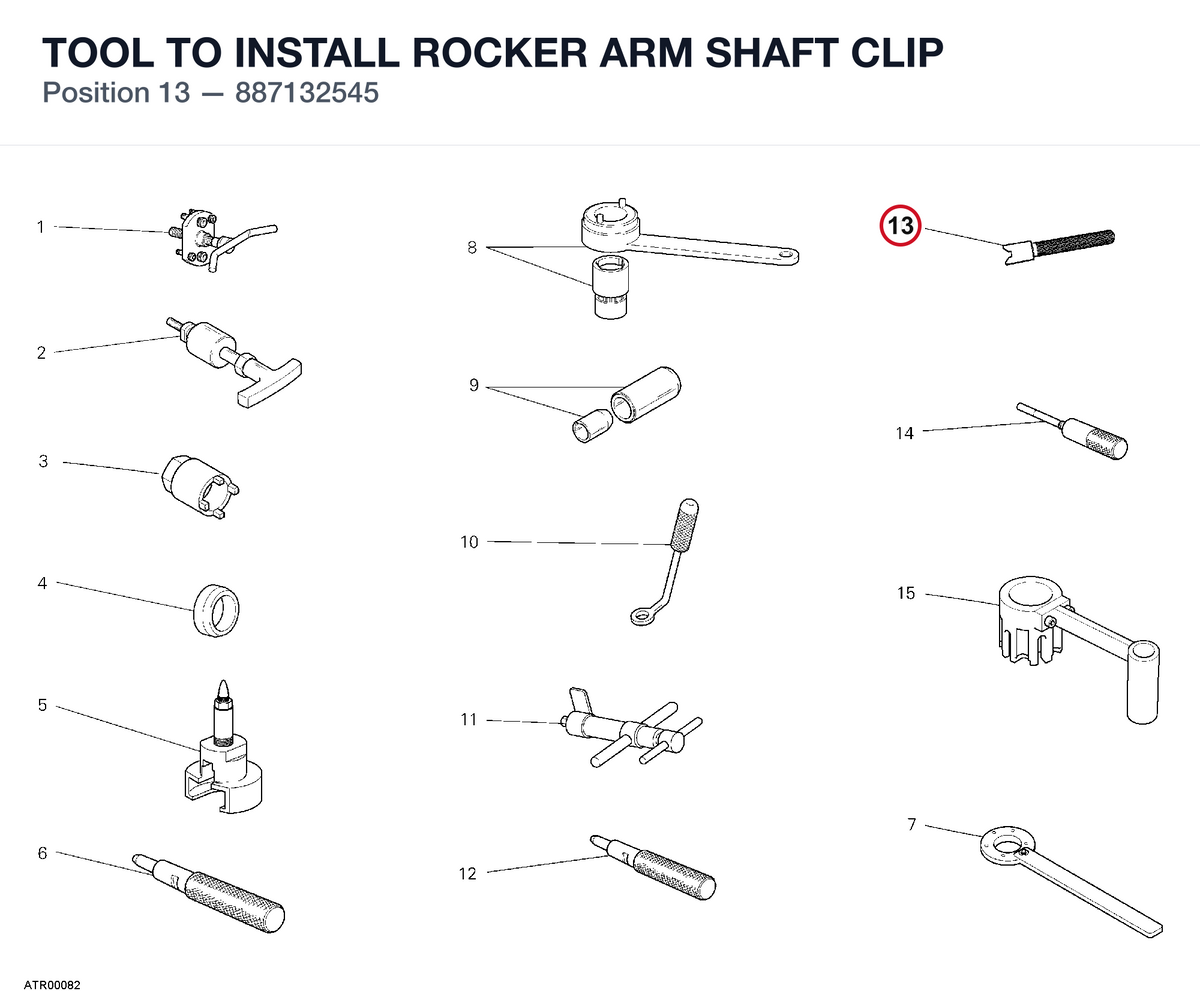 TOOL TO INSTALL ROCKER ARM SHAFT CLIP