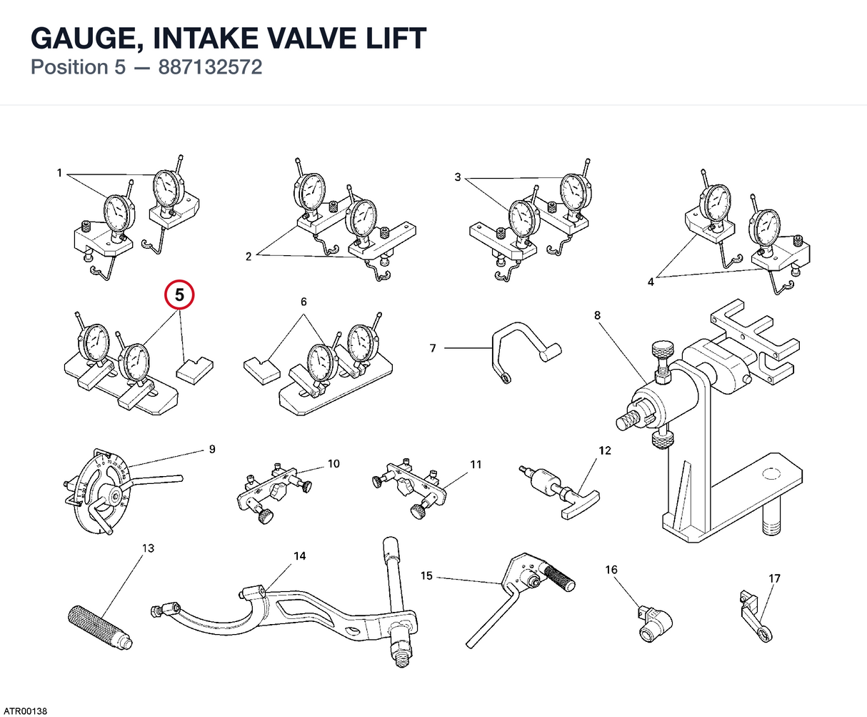 GAUGE, INTAKE VALVE LIFT
